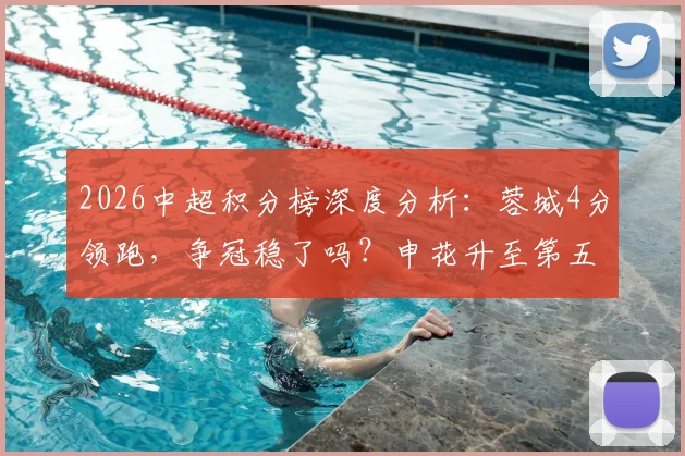 2026中超积分榜深度分析：蓉城4分领跑，争冠稳了吗？申花升至第五，亚冠资格战局生变
